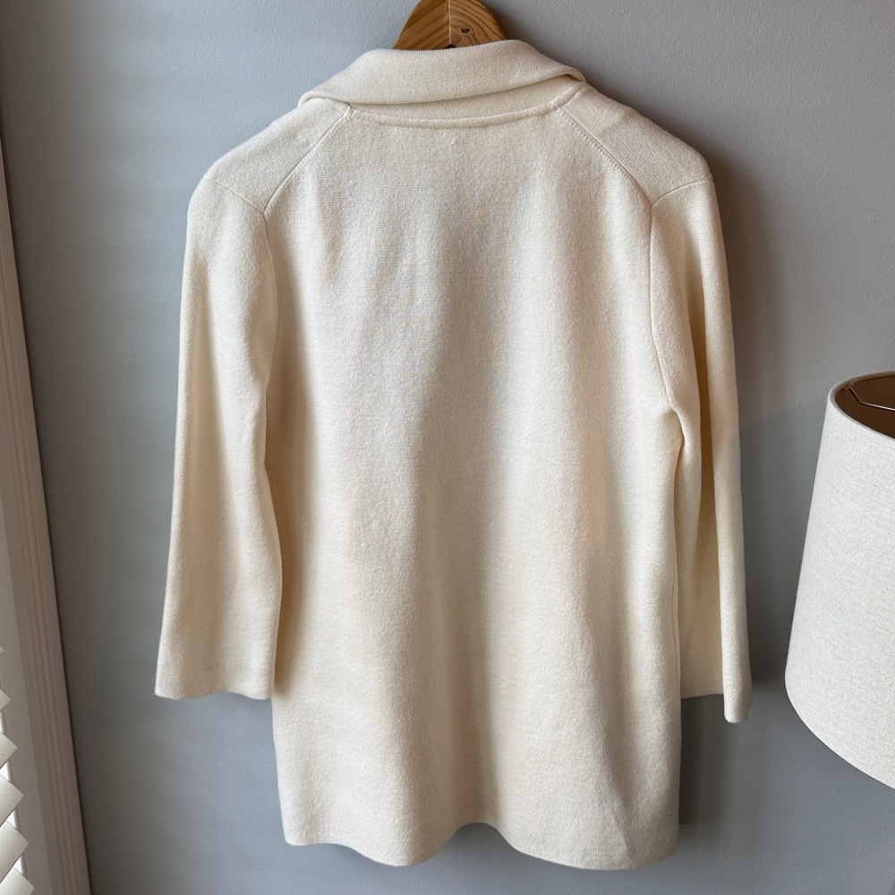 J. Crew 365 Open Knit Cream Blazer - Picture 7 of 7